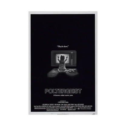 POLTERGEIST 1982 - Paper Movie Poster - The Sticker Space