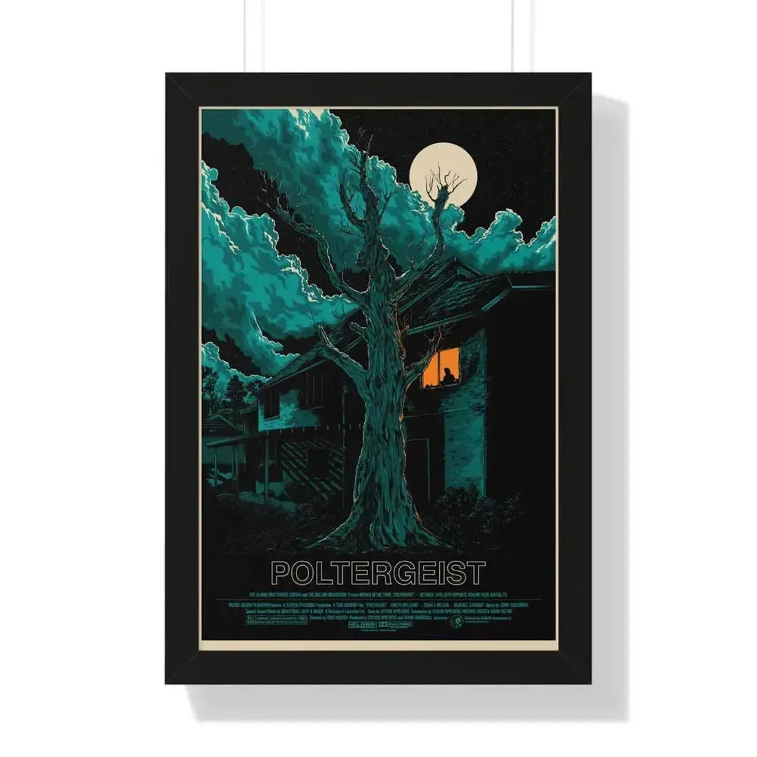 POLTERGEIST (ALAMO) 1982 - Framed Movie Poster 16″ x 24″ Black - The Sticker Space
