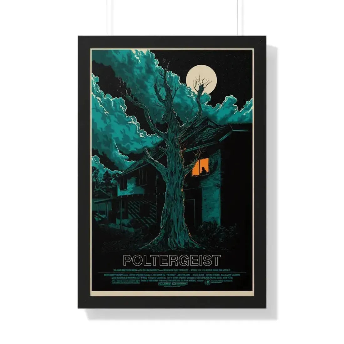 POLTERGEIST (ALAMO) 1982 - Framed Movie Poster 20" x 30" Black - The Sticker Space