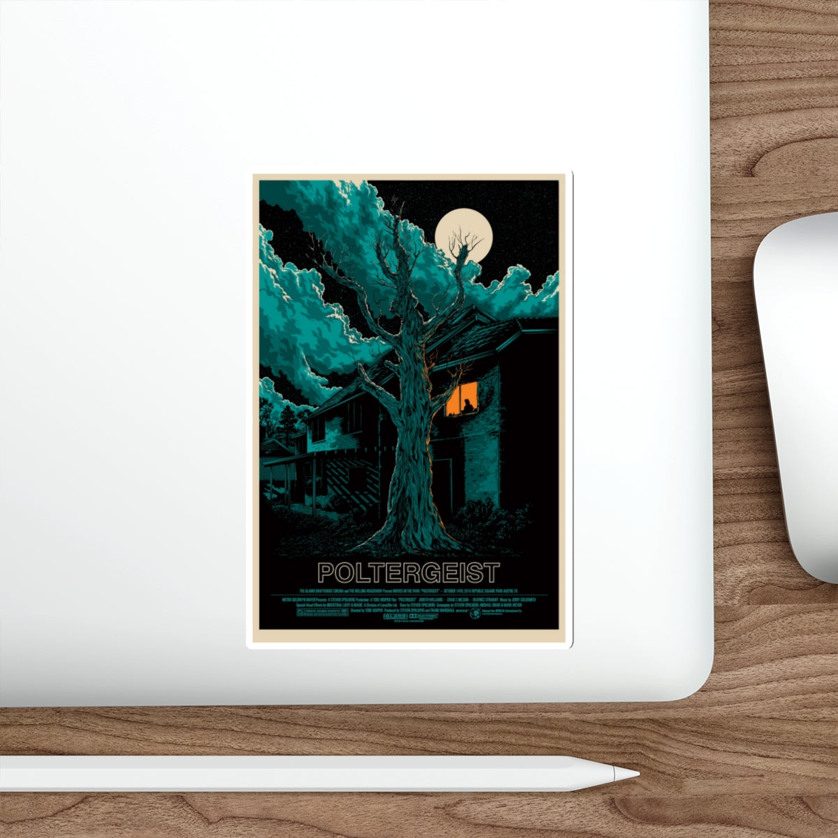 POLTERGEIST (ALAMO) 1982 Movie Poster STICKER Vinyl Die-Cut Decal-The Sticker Space