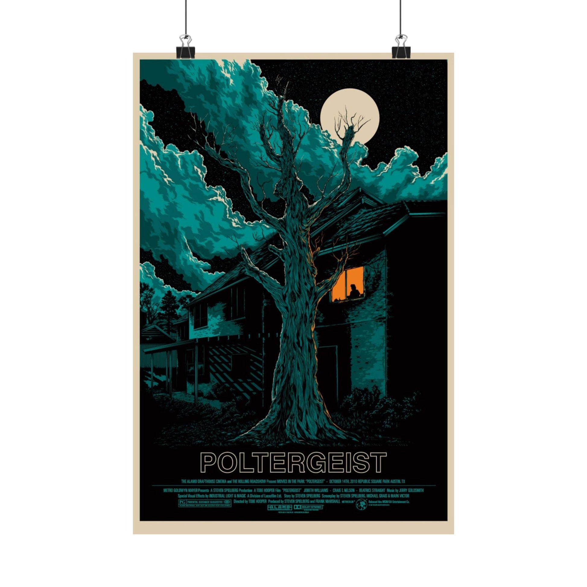 POLTERGEIST (ALAMO) 1982 - Paper Movie Poster-12″ x 18″-The Sticker Space