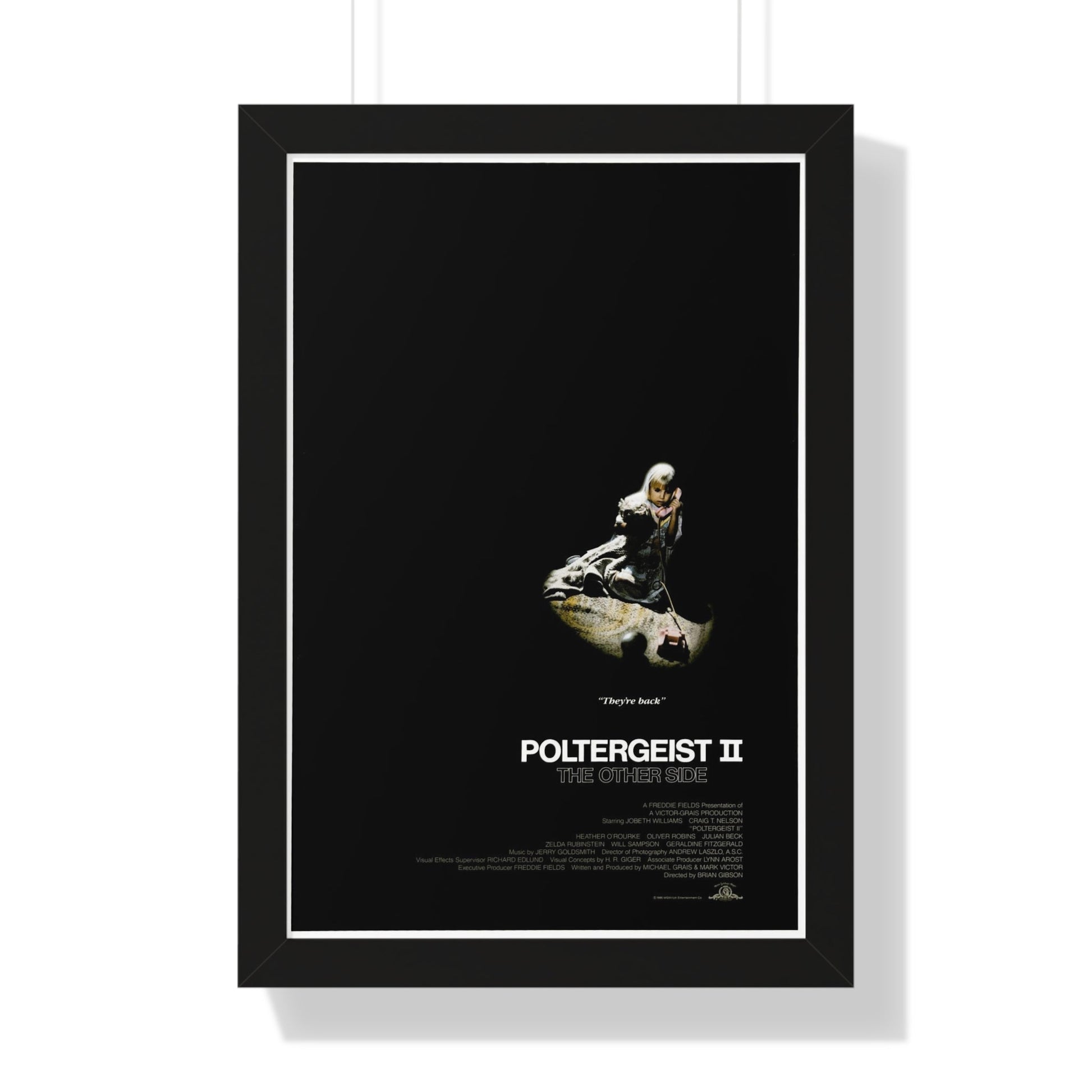 POLTERGEIST II 1986 - Framed Movie Poster-16″ x 24″-The Sticker Space