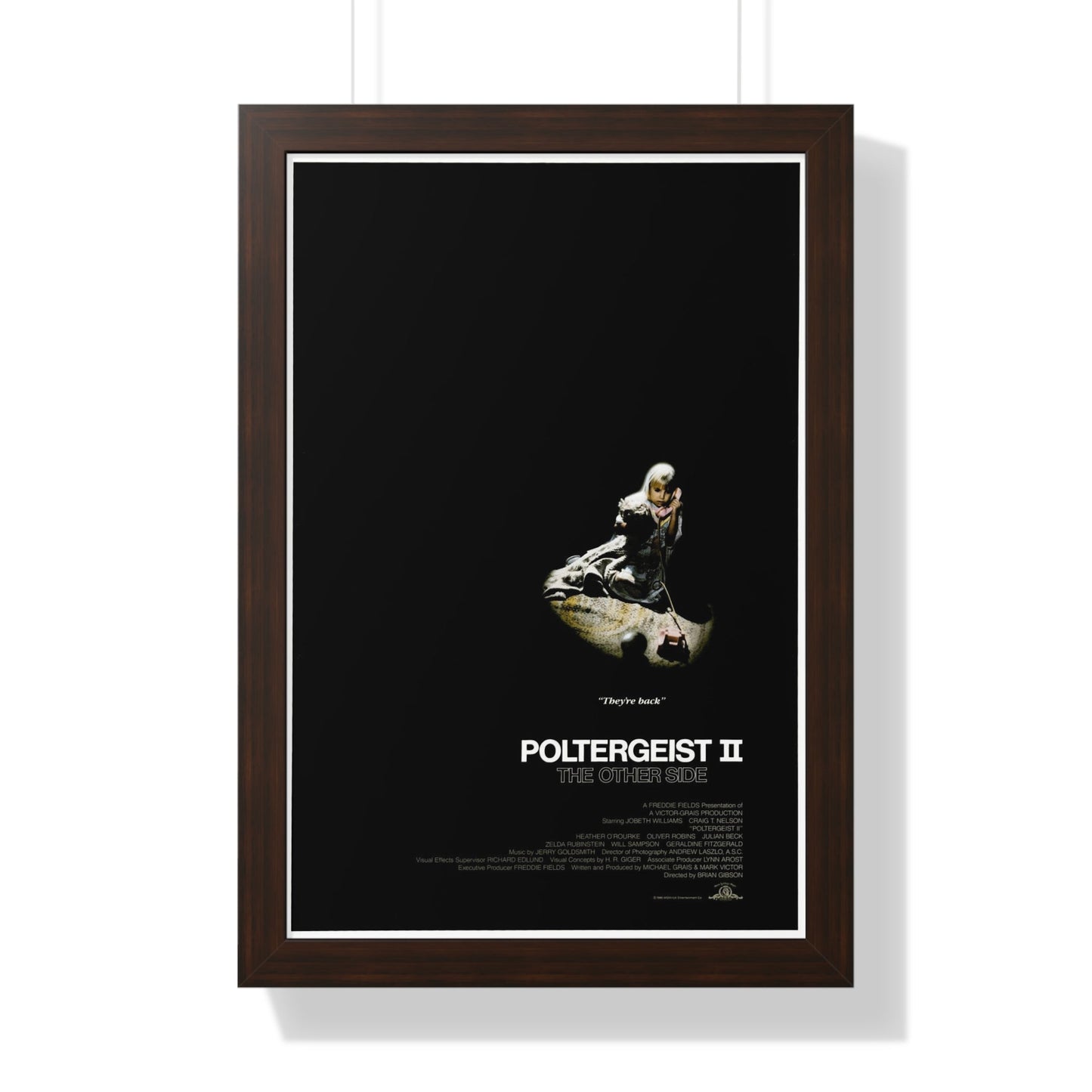 POLTERGEIST II 1986 - Framed Movie Poster-16″ x 24″-The Sticker Space