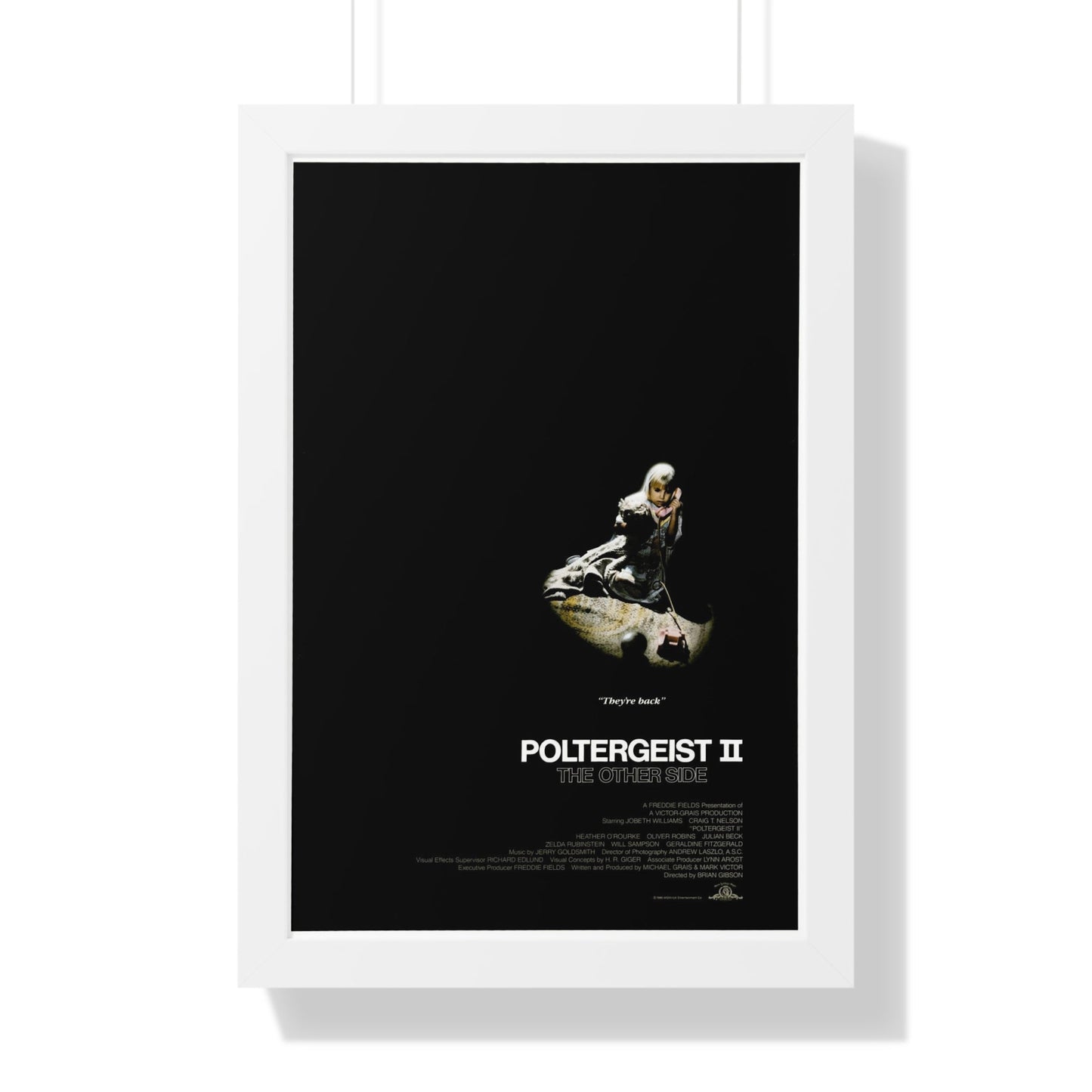 POLTERGEIST II 1986 - Framed Movie Poster-16″ x 24″-The Sticker Space