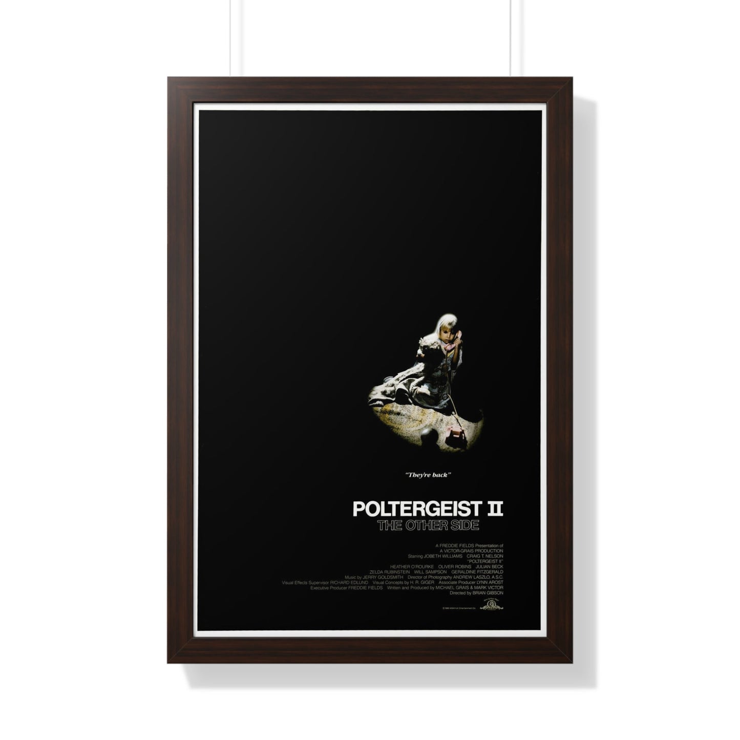 POLTERGEIST II 1986 - Framed Movie Poster-20" x 30"-The Sticker Space