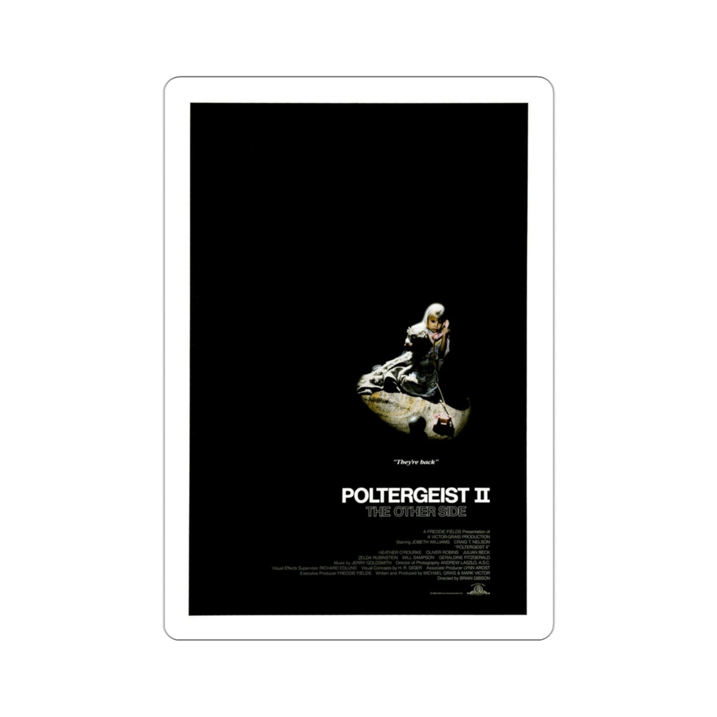 Poltergeist II The Other Side 1986 Movie Poster STICKER Vinyl Die-Cut Decal-3 Inch-The Sticker Space