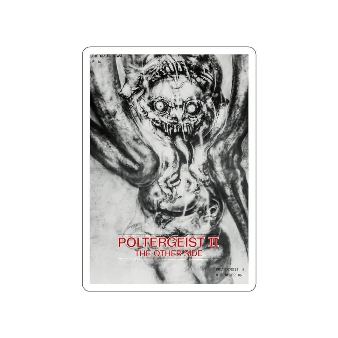 POLTERGEIST II THE OTHER SIDE 1986 Movie Poster STICKER Vinyl Die-Cut Decal - The Sticker Space