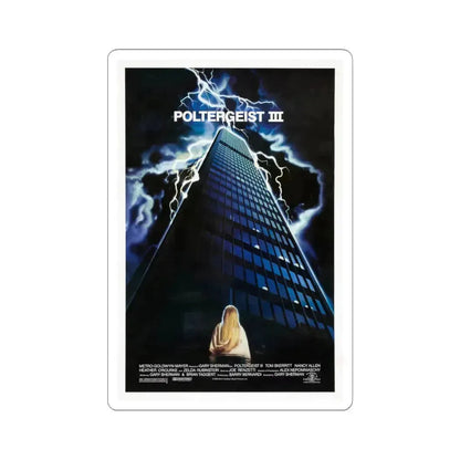Poltergeist III 1988 Movie Poster - STICKER Vinyl Kiss-Cut Decal 4 Inch White - The Sticker Space