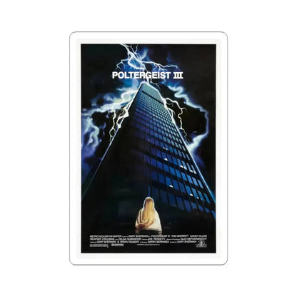 Poltergeist III 1988 Movie Poster - STICKER Vinyl Kiss-Cut Decal 6 Inch White - The Sticker Space