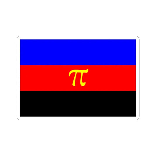 Polyamory Pride Flag - STICKER Vinyl Kiss-Cut Decal 2 Inch White - The Sticker Space