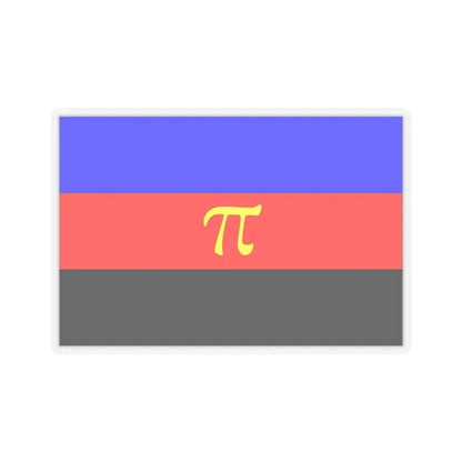 Polyamory Pride Flag - STICKER Vinyl Kiss-Cut Decal 3 Inch Transparent - The Sticker Space