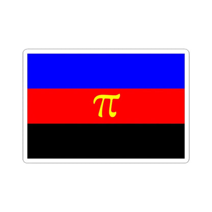 Polyamory Pride Flag - STICKER Vinyl Kiss-Cut Decal 3 Inch White - The Sticker Space