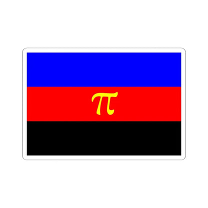 Polyamory Pride Flag - STICKER Vinyl Kiss-Cut Decal 6 Inch White - The Sticker Space