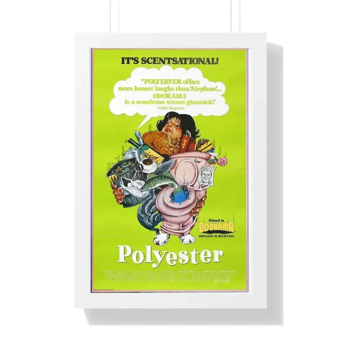 POLYESTER 1981 - Framed Movie Poster 16″ x 24″ White - The Sticker Space