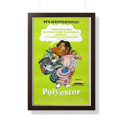 POLYESTER 1981 - Framed Movie Poster 20" x 30" Walnut - The Sticker Space
