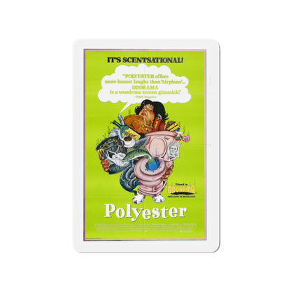 POLYESTER 1981 Movie Poster - Refrigerator Magnet-2" x 2"-Die-Cut-1 pc-The Sticker Space