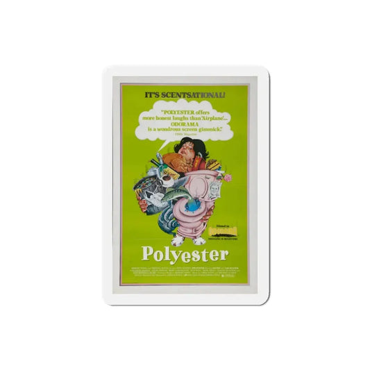 Polyester 1981 Movie Poster Refrigerator Magnet 2 Inch - The Sticker Space