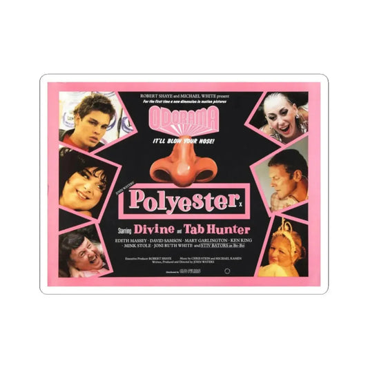 POLYESTER (3) 1981 Movie Poster - STICKER Vinyl Kiss-Cut Decal 2 Inch White - The Sticker Space