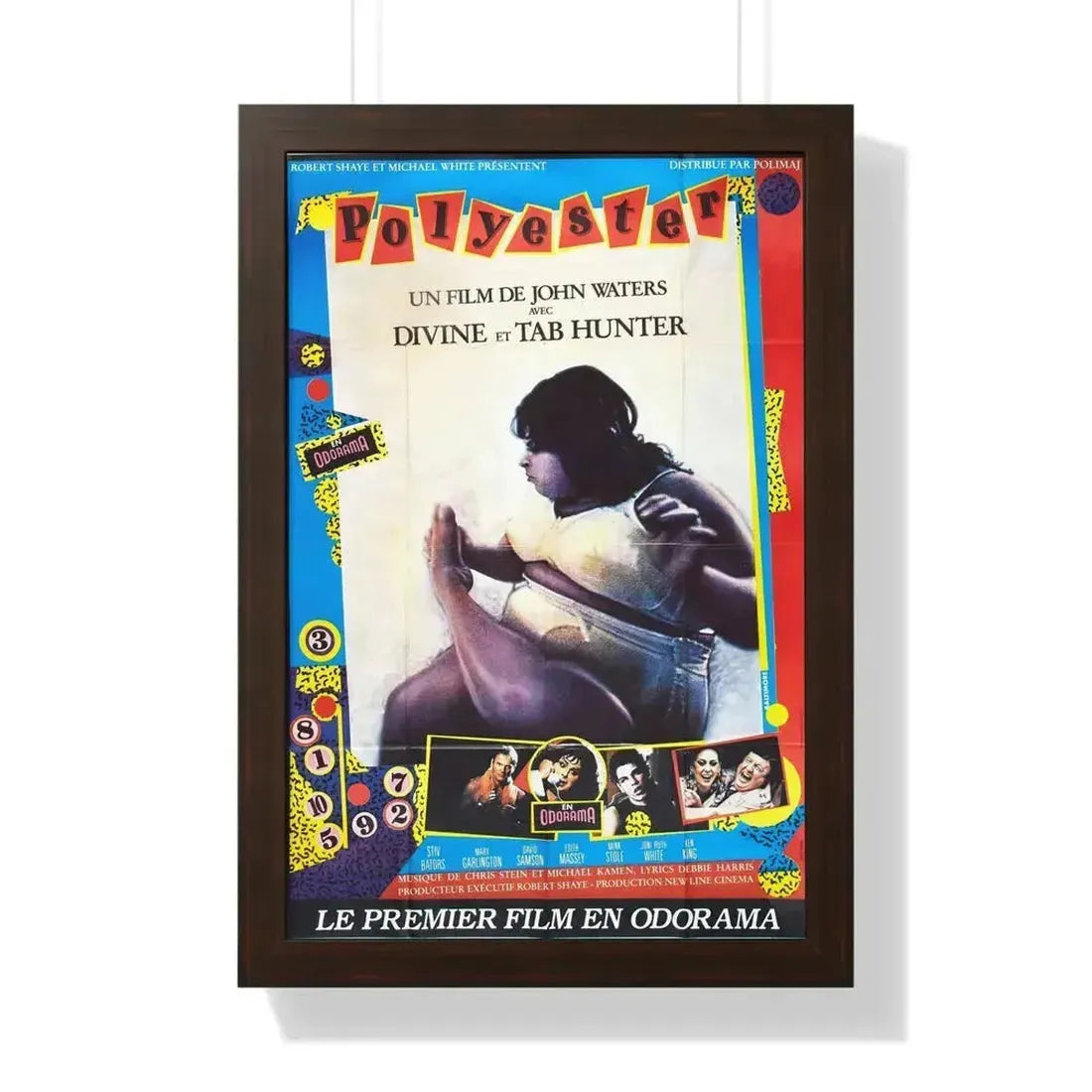 POLYESTER (FRENCH) 1981 - Framed Movie Poster 16″ x 24″ Walnut - The Sticker Space
