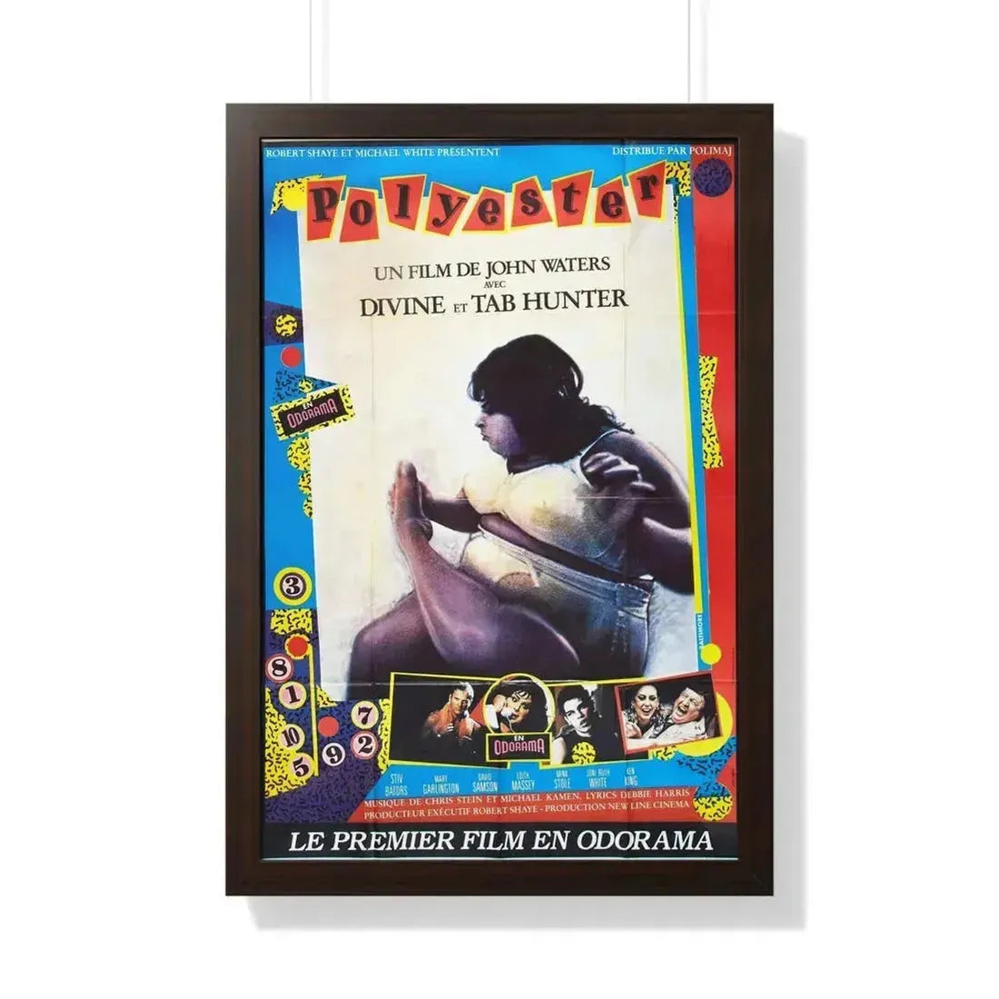 POLYESTER (FRENCH) 1981 - Framed Movie Poster 20" x 30" Walnut - The Sticker Space