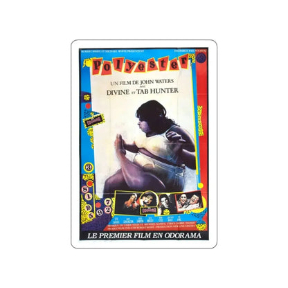 POLYESTER (FRENCH) 1981 Movie Poster STICKER Vinyl Die-Cut Decal 2 Inch - The Sticker Space
