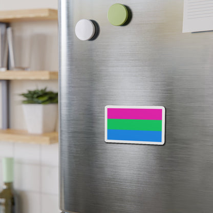 Polysexuality Pride Flag - Die-Cut Magnet-The Sticker Space