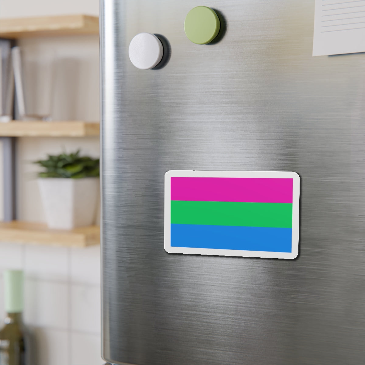 Polysexuality Pride Flag - Die-Cut Magnet-The Sticker Space