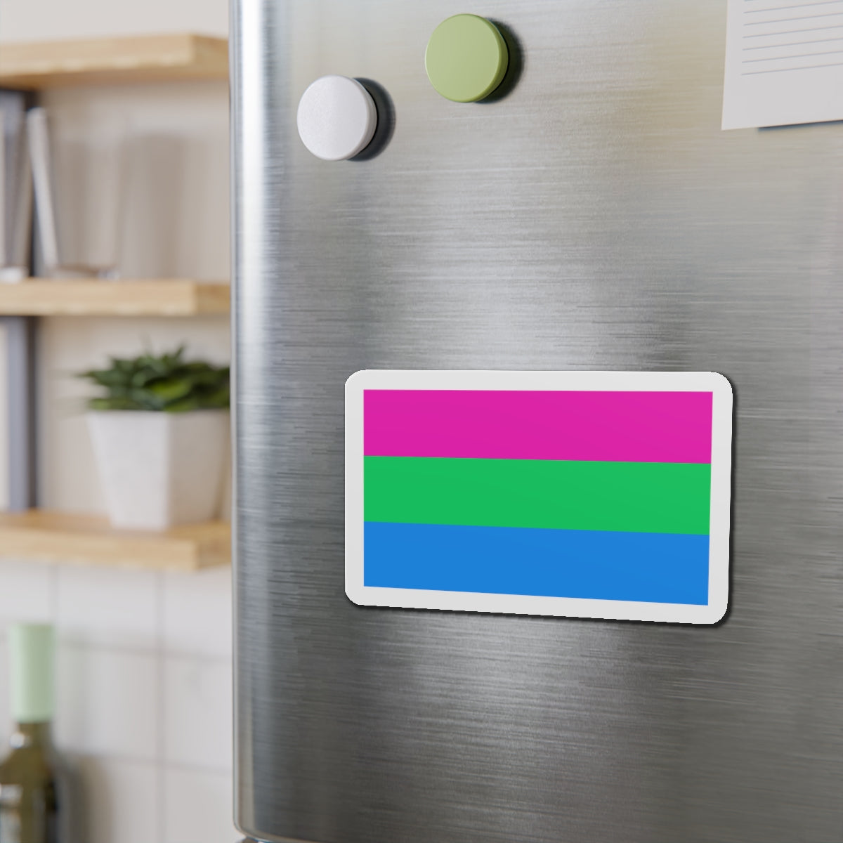 Polysexuality Pride Flag - Die-Cut Magnet-The Sticker Space