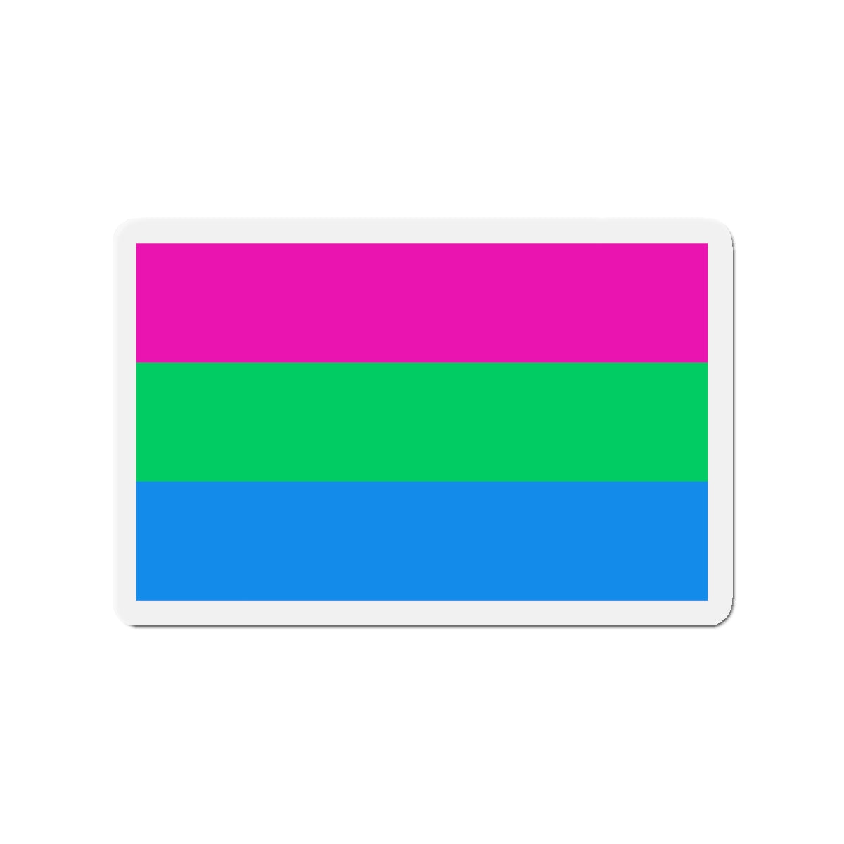 Polysexuality Pride Flag - Die-Cut Magnet-2" x 2"-The Sticker Space