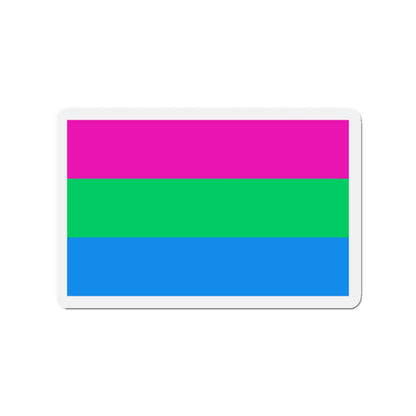 Polysexuality Pride Flag - Die-Cut Magnet-2" x 2"-The Sticker Space