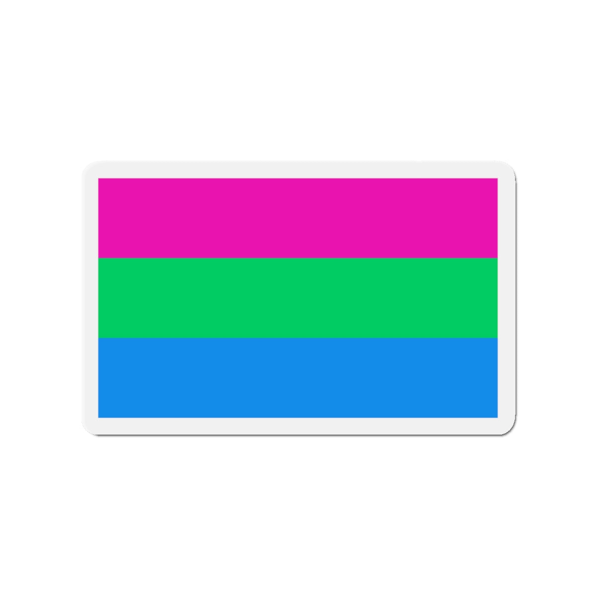 Polysexuality Pride Flag - Die-Cut Magnet-3" x 3"-The Sticker Space