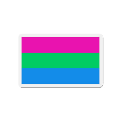 Polysexuality Pride Flag - Die-Cut Magnet-5" x 5"-The Sticker Space