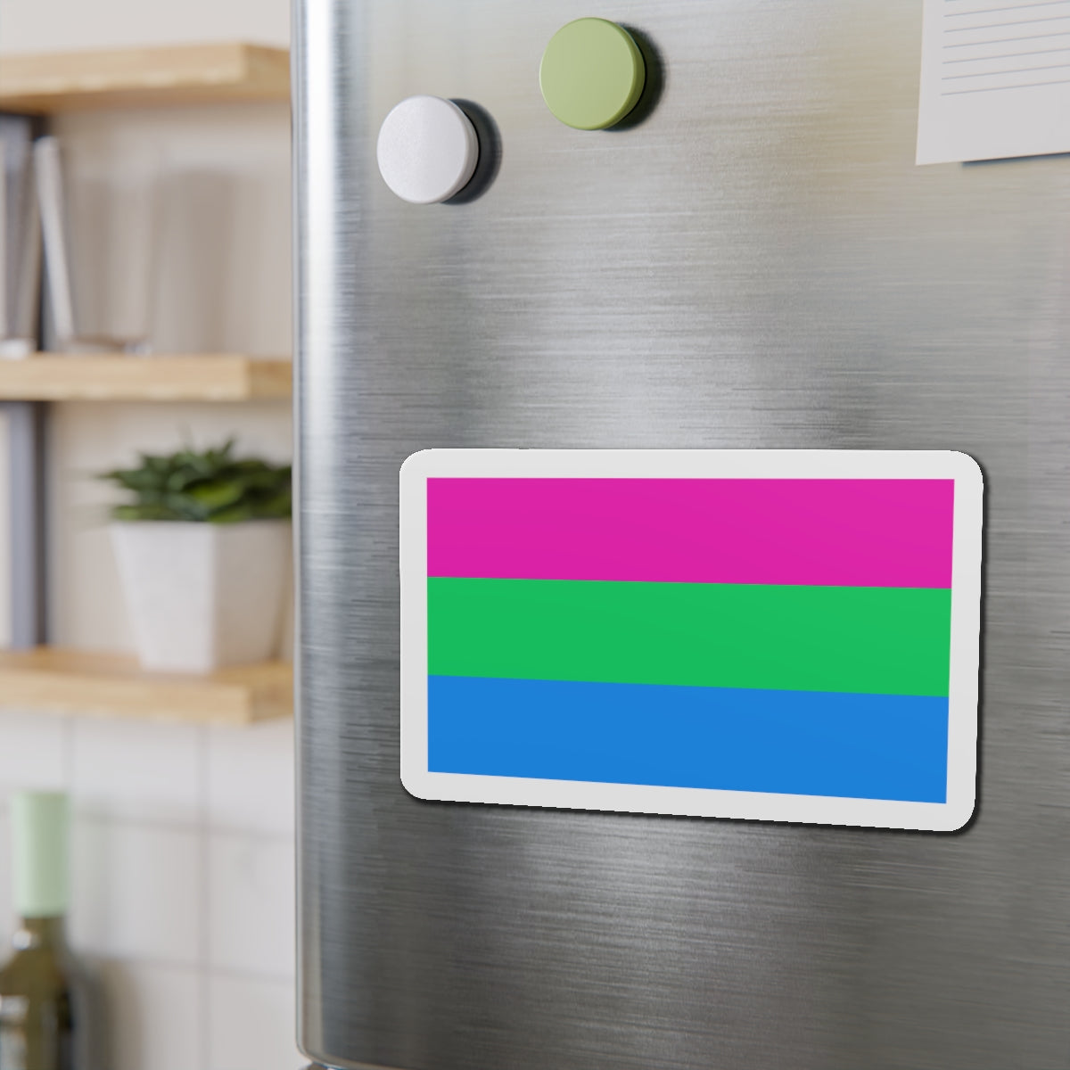 Polysexuality Pride Flag - Die-Cut Magnet-The Sticker Space