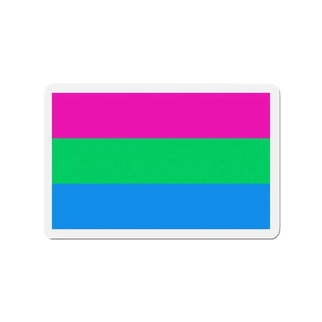 Polysexuality Pride Flag - Refrigerator Magnet 2 Inch - The Sticker Space