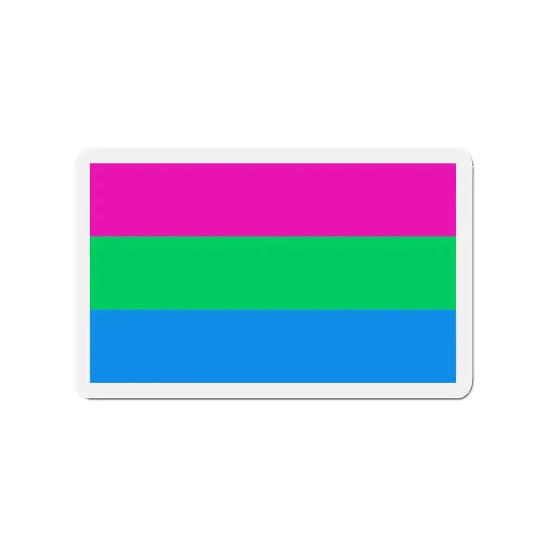 Polysexuality Pride Flag - Refrigerator Magnet 3 Inch - The Sticker Space
