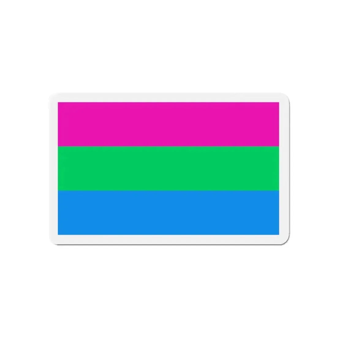 Polysexuality Pride Flag - Refrigerator Magnet 4 Inch - The Sticker Space