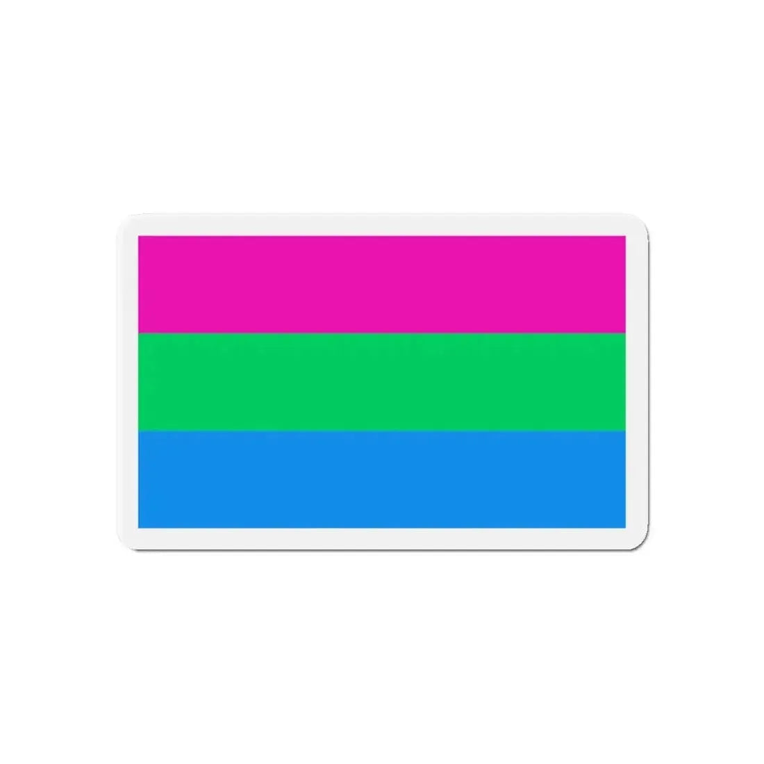 Polysexuality Pride Flag - Refrigerator Magnet 6 Inch - The Sticker Space