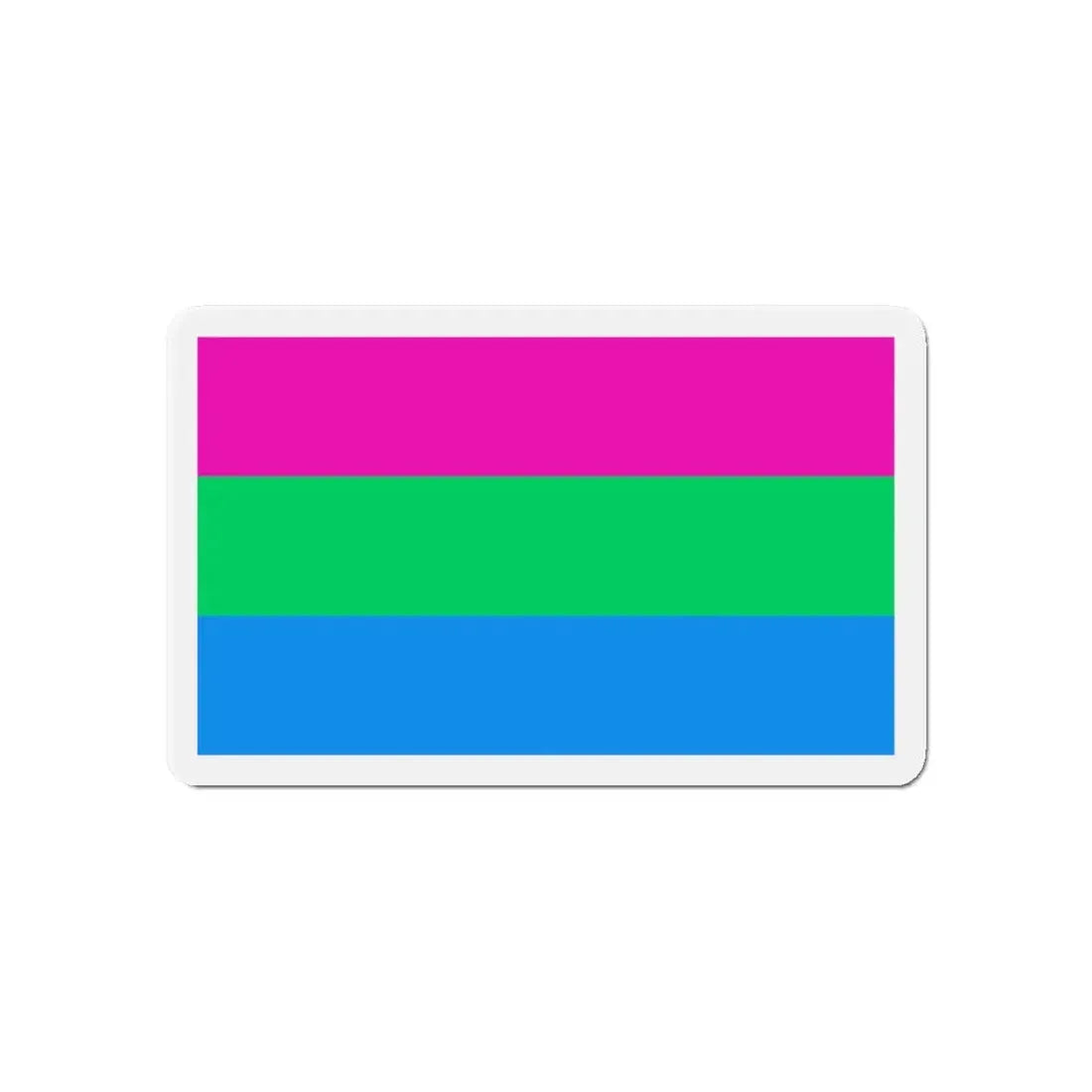 Polysexuality Pride Flag - Refrigerator Magnet - The Sticker Space