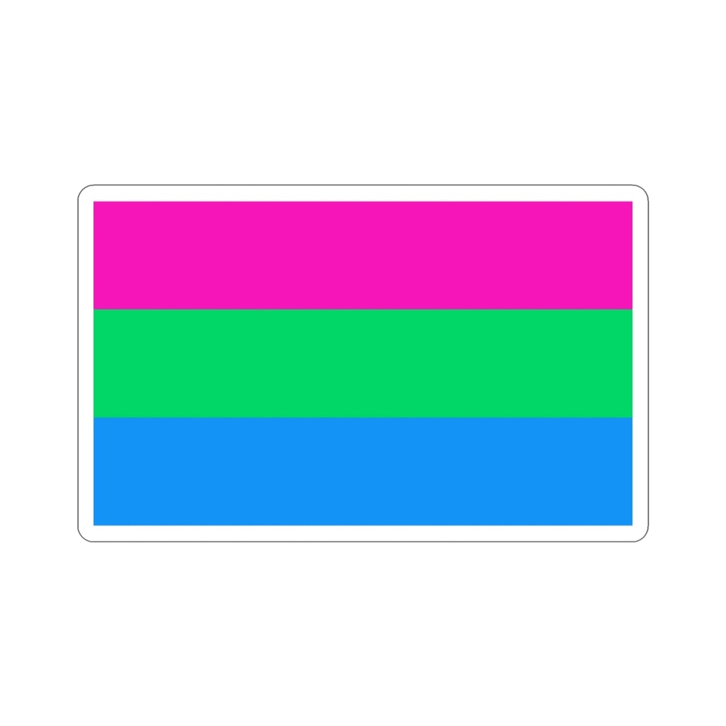 Polysexuality Pride Flag STICKER Vinyl Die-Cut Decal-2 Inch-The Sticker Space