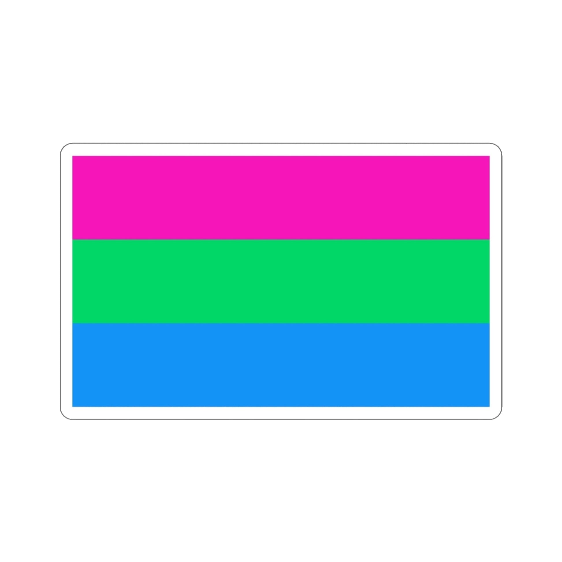 Polysexuality Pride Flag STICKER Vinyl Die-Cut Decal-2 Inch-The Sticker Space