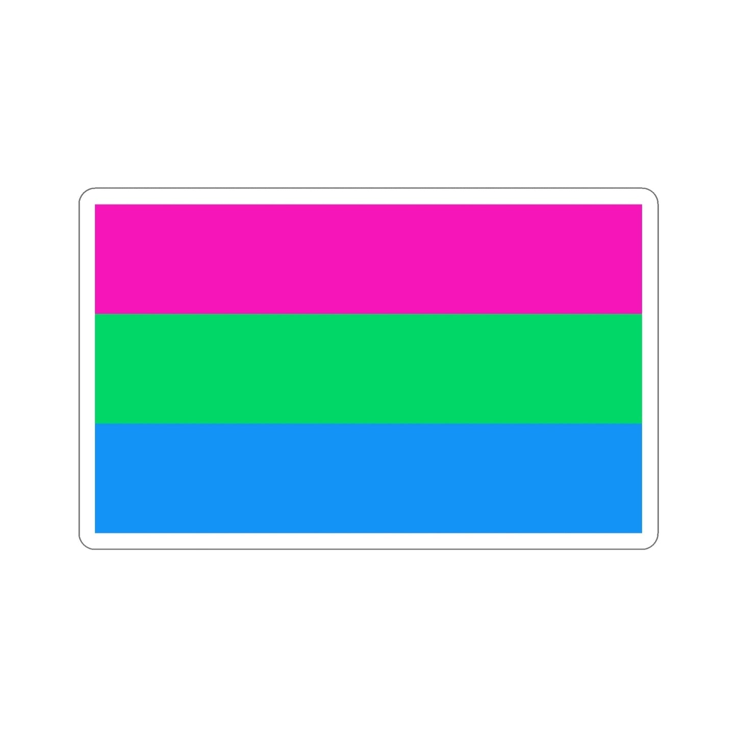 Polysexuality Pride Flag STICKER Vinyl Die-Cut Decal-4 Inch-The Sticker Space