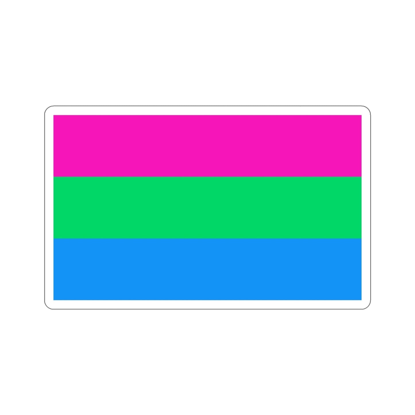 Polysexuality Pride Flag STICKER Vinyl Die-Cut Decal-5 Inch-The Sticker Space