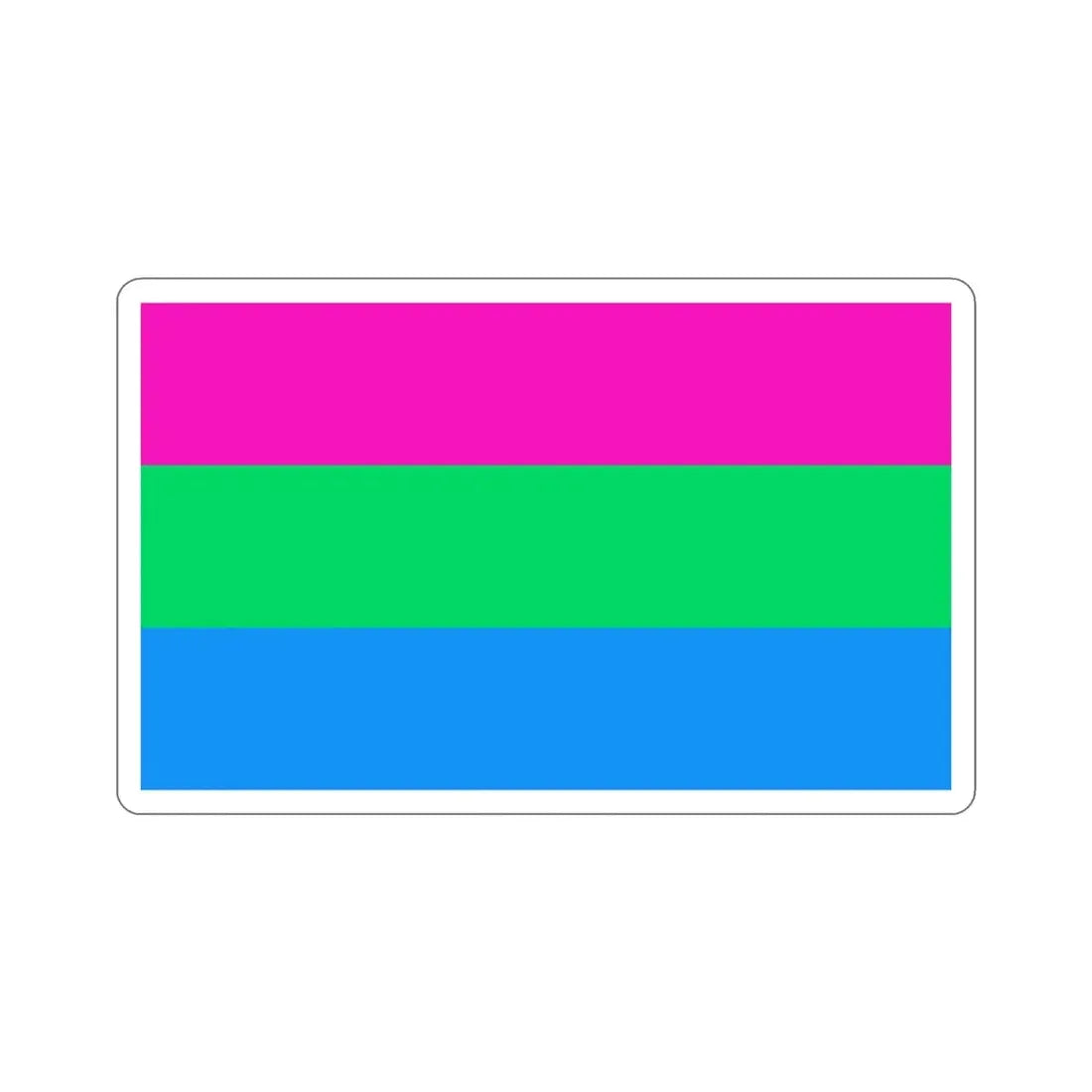 Polysexuality Pride Flag STICKER Vinyl Die-Cut Decal - The Sticker Space