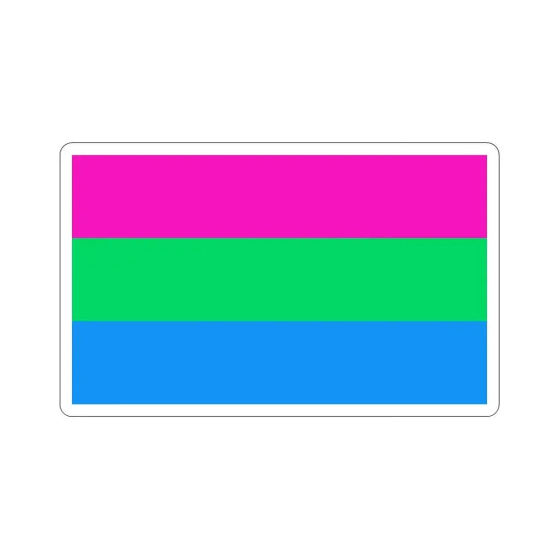 Polysexuality Pride Flag STICKER Vinyl Die-Cut Decal - The Sticker Space