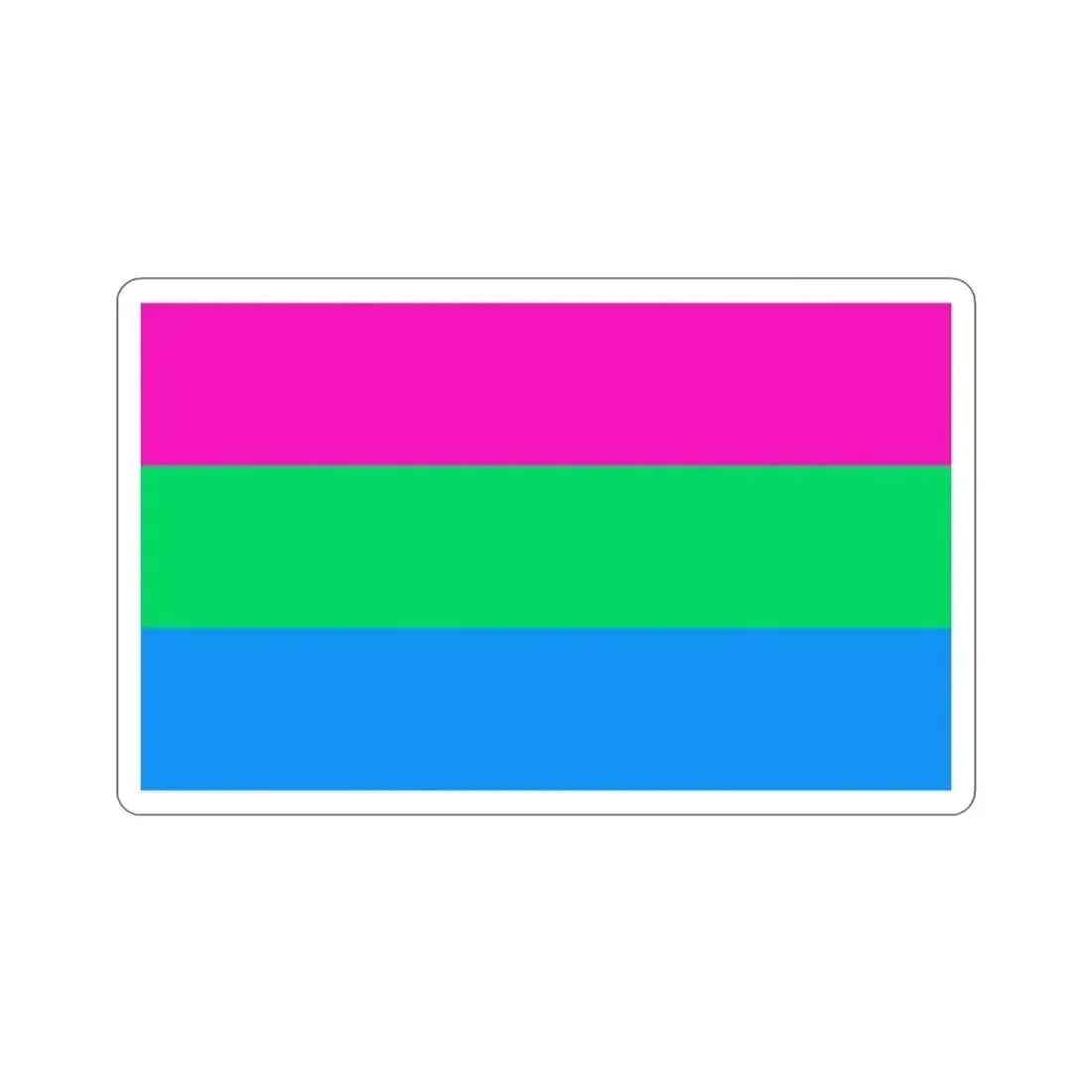 Polysexuality Pride Flag STICKER Vinyl Die-Cut Decal - The Sticker Space