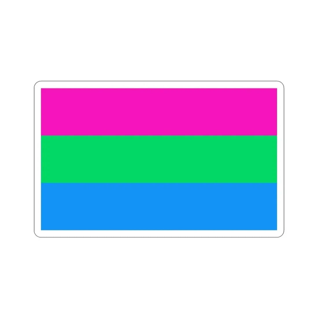 Polysexuality Pride Flag STICKER Vinyl Die-Cut Decal - The Sticker Space