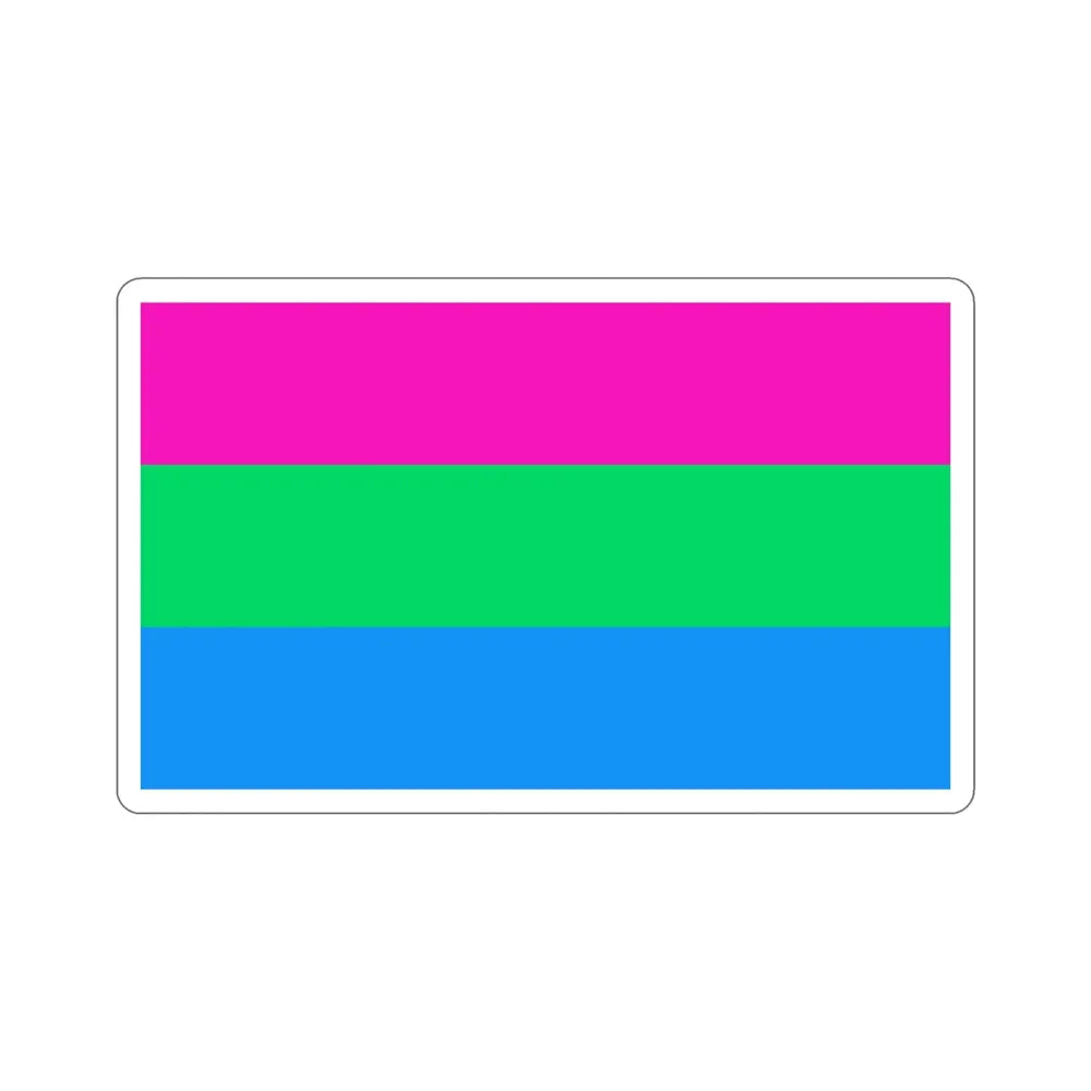 Polysexuality Pride Flag STICKER Vinyl Die-Cut Decal - The Sticker Space