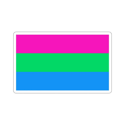 Polysexuality Pride Flag STICKER Vinyl Die-Cut Decal - The Sticker Space