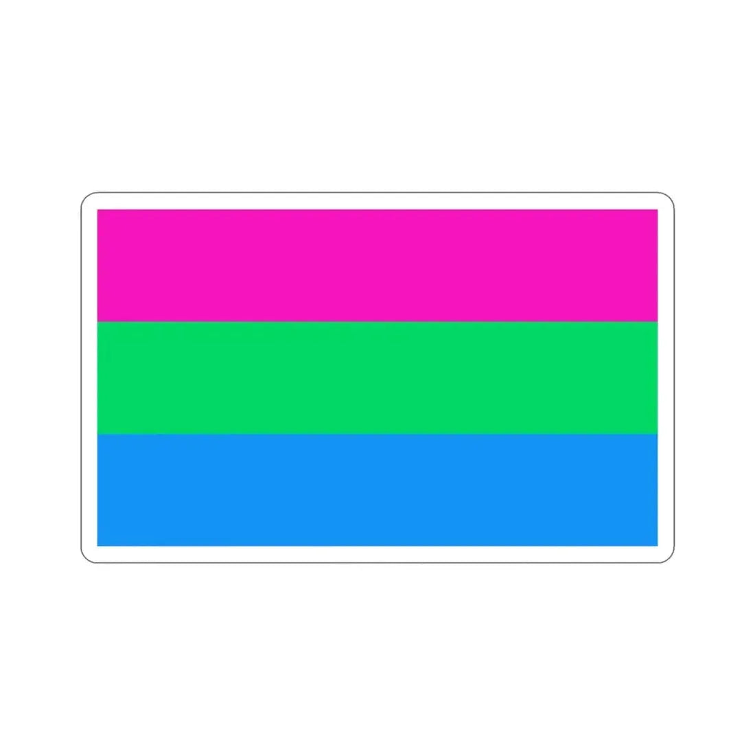 Polysexuality Pride Flag STICKER Vinyl Die-Cut Decal - The Sticker Space