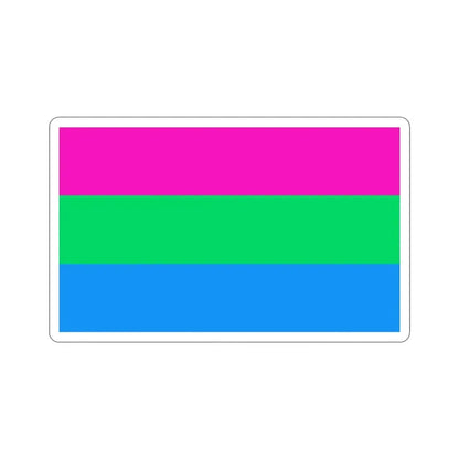 Polysexuality Pride Flag STICKER Vinyl Die-Cut Decal - The Sticker Space